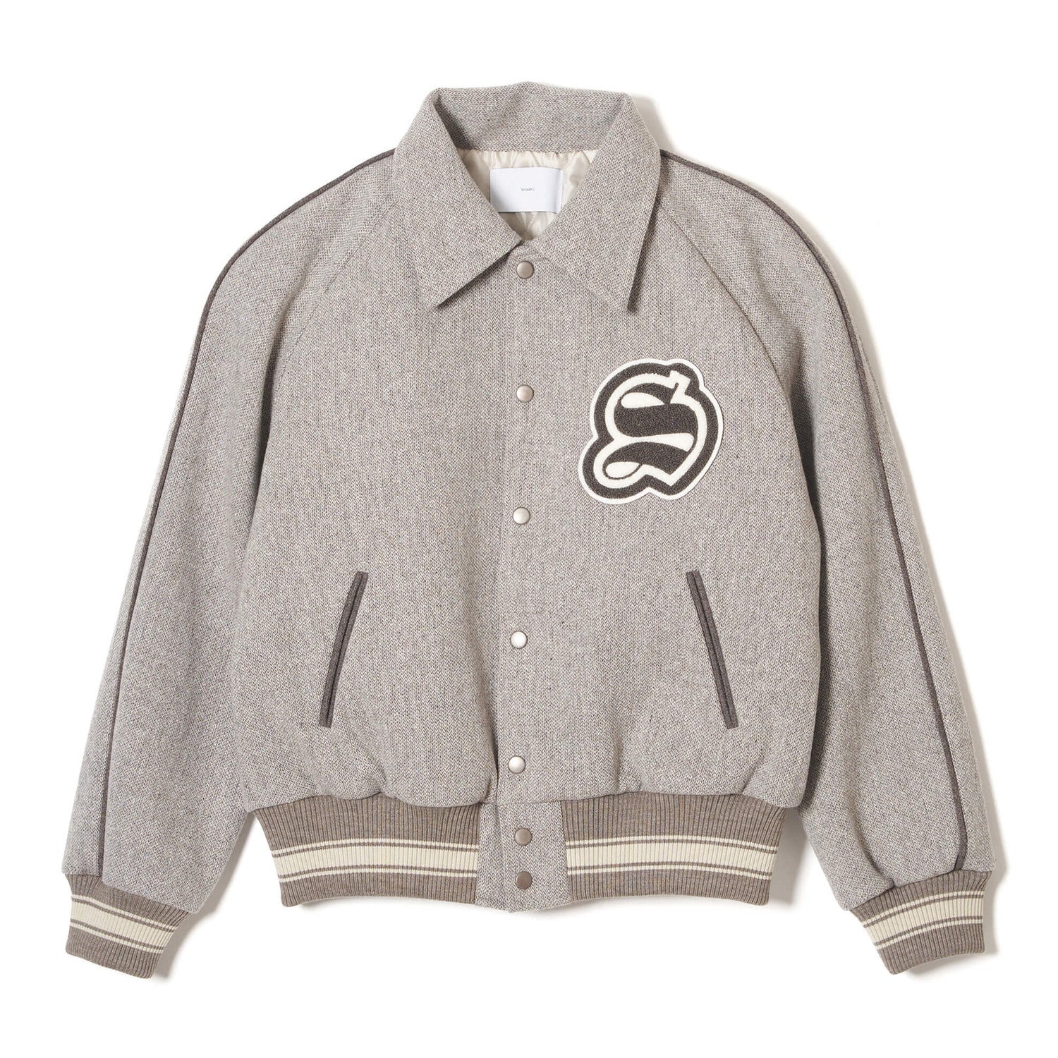 MELTON STADIUM JACKET #IVORY [23AWJK02] - SUGARHILL（シュガーヒル