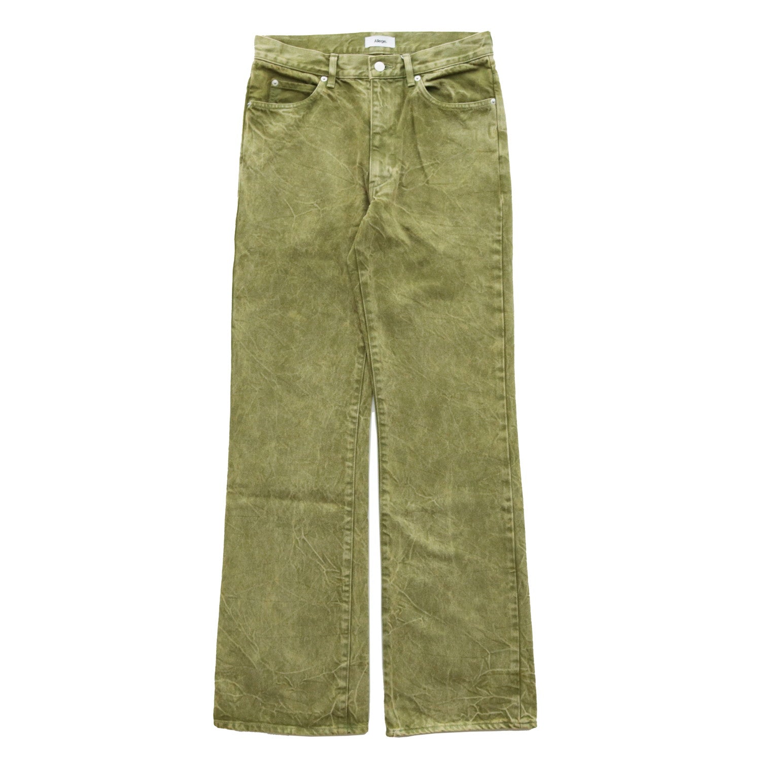 Product Dye Semi Flare Denim #green [AL23W-PT03A] - Allege