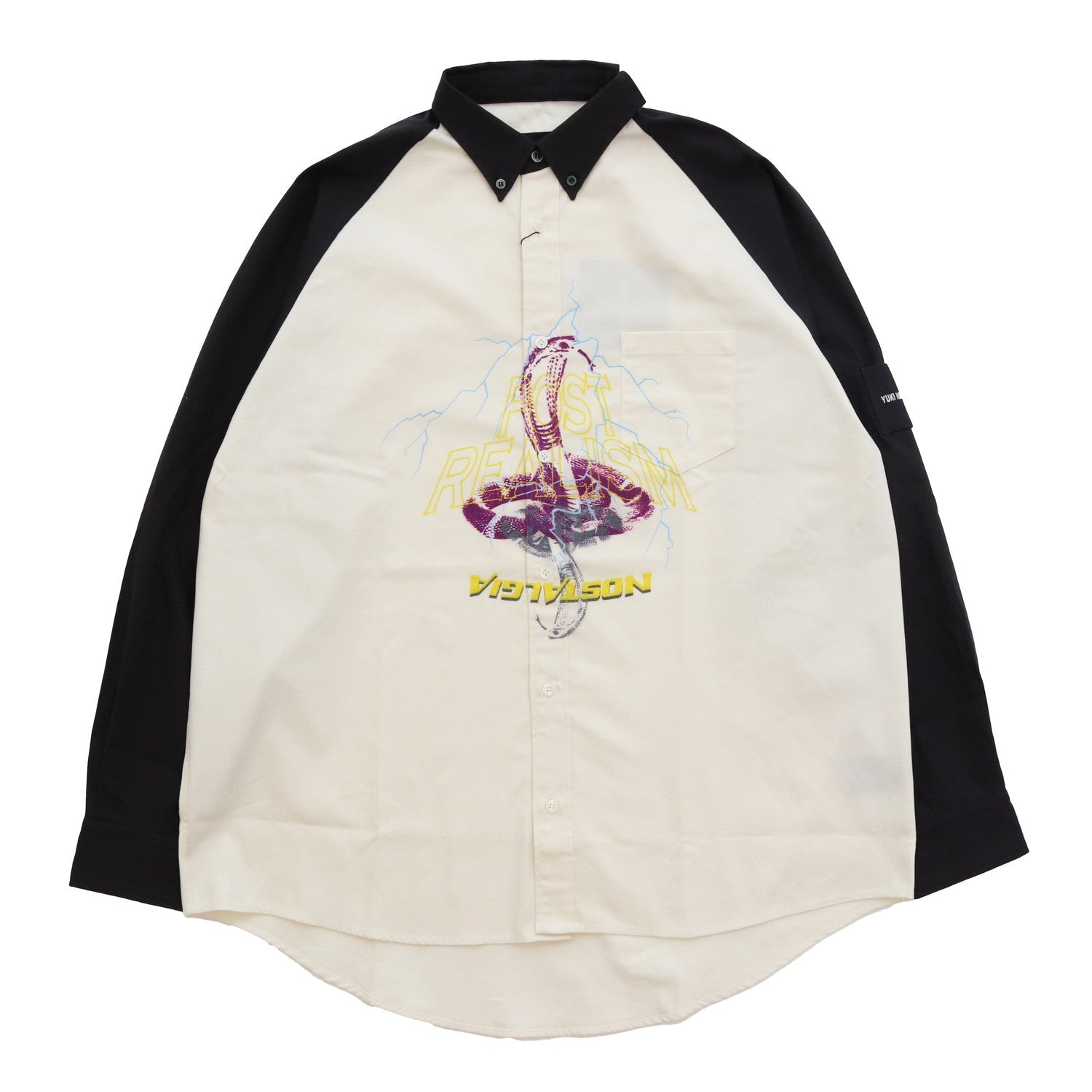 RAGLAN SLEEVE SHIRTS #WHITE [232-01-0101] - YUKI HASHIMOTO（ユウキ