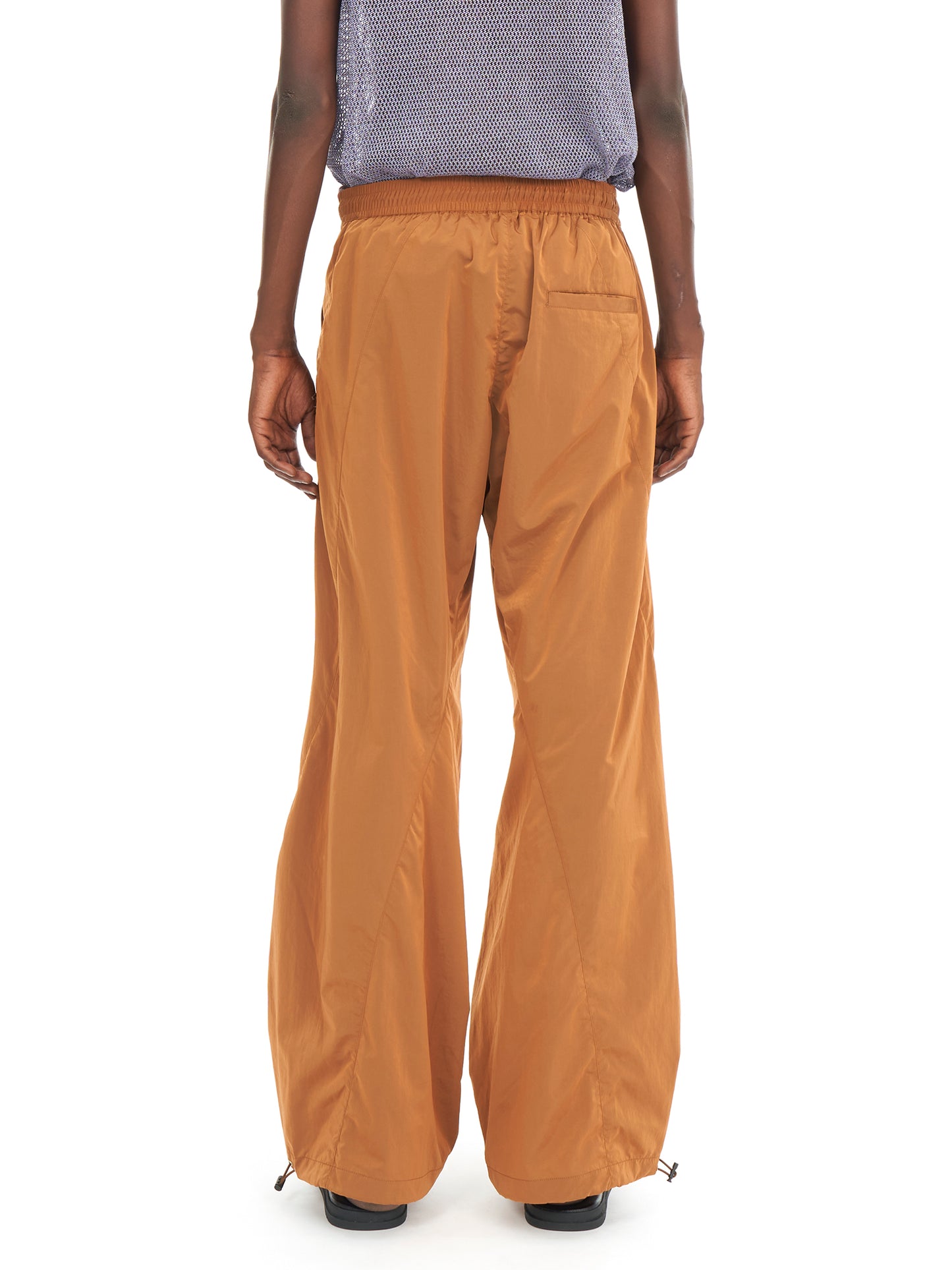 TWISTED NYLON TRUCK PANTS #BROWN [241-01-0201]