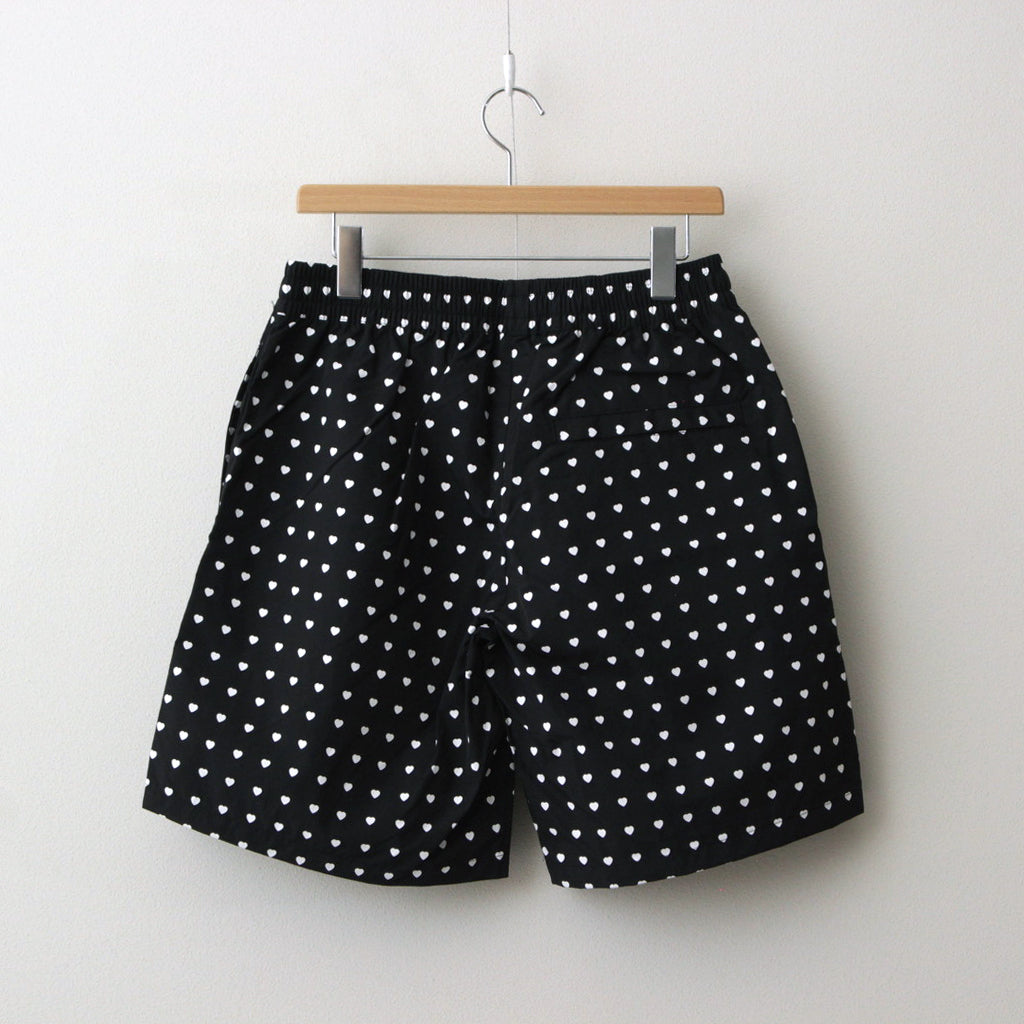 Shorts heat print #black/white [SS24-130SHO]