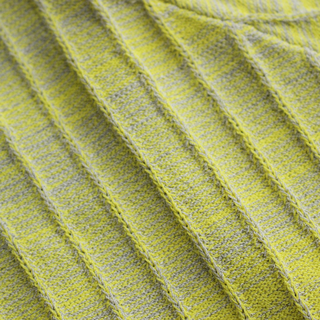 Viscose Rib Knit Polo #Yellow [002121303]