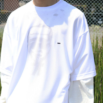 Mesh tee #WHITE [TTT-2024SS-CT01]