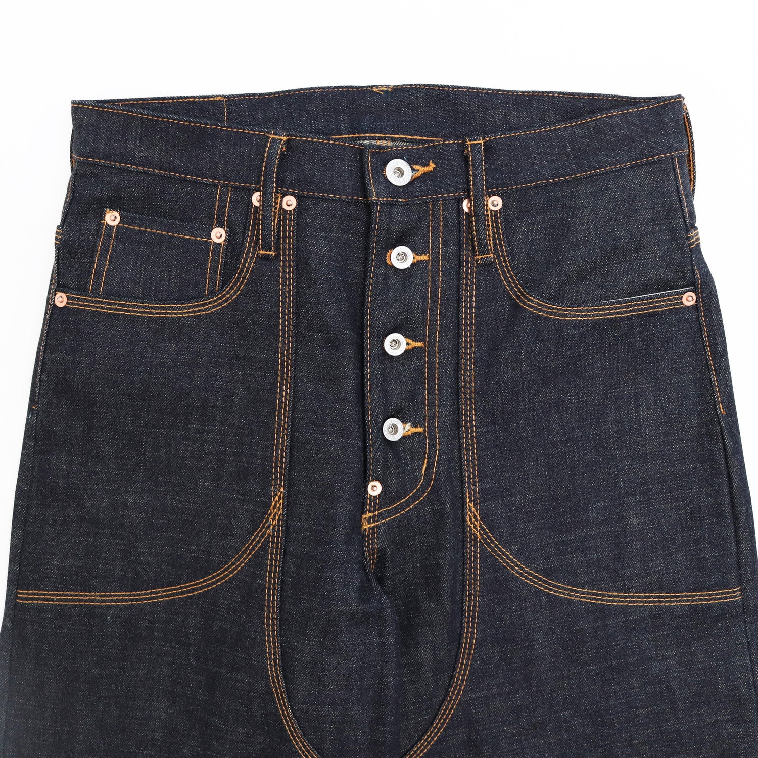 CLASSIC DOUBLE KNEE DENIM PANTS #RIGID INDIGO [CLASS03