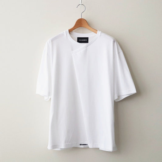 Y NECK T-SHIRTS #WHITE [TS-01-0001]