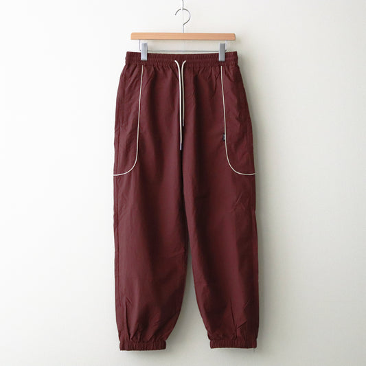 Track Pipping Pants #Bordeaux/Cream [SS24-015P]