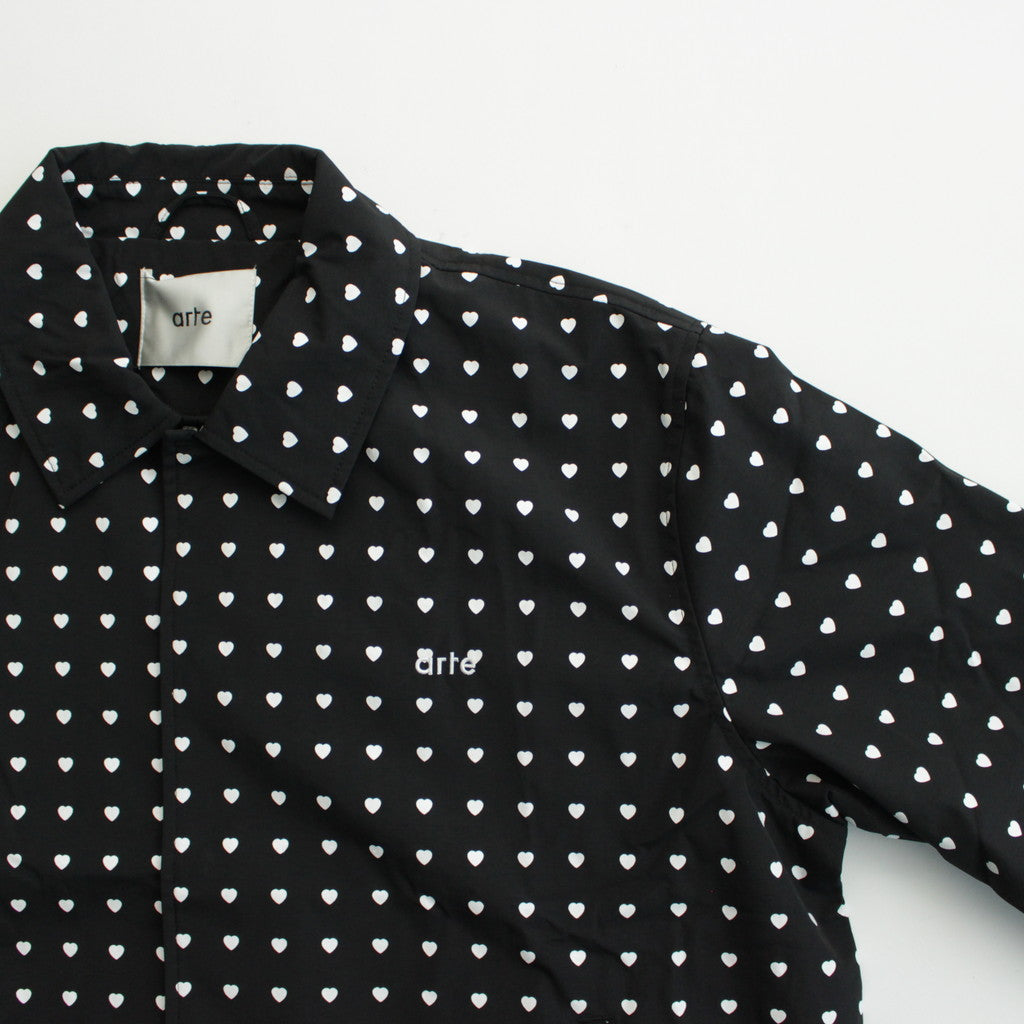 Coach heart print jacket #black/white [SS24-129J]