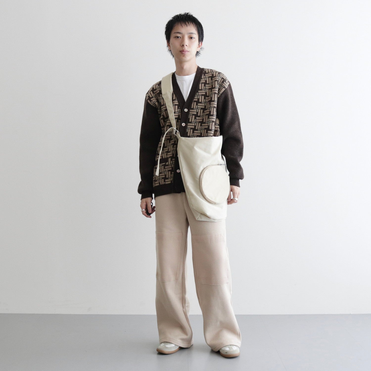 PING-PONG MESSENGER BAG #BEIGE [H01BG37] - HIDAKA（ヒダカ）23aw