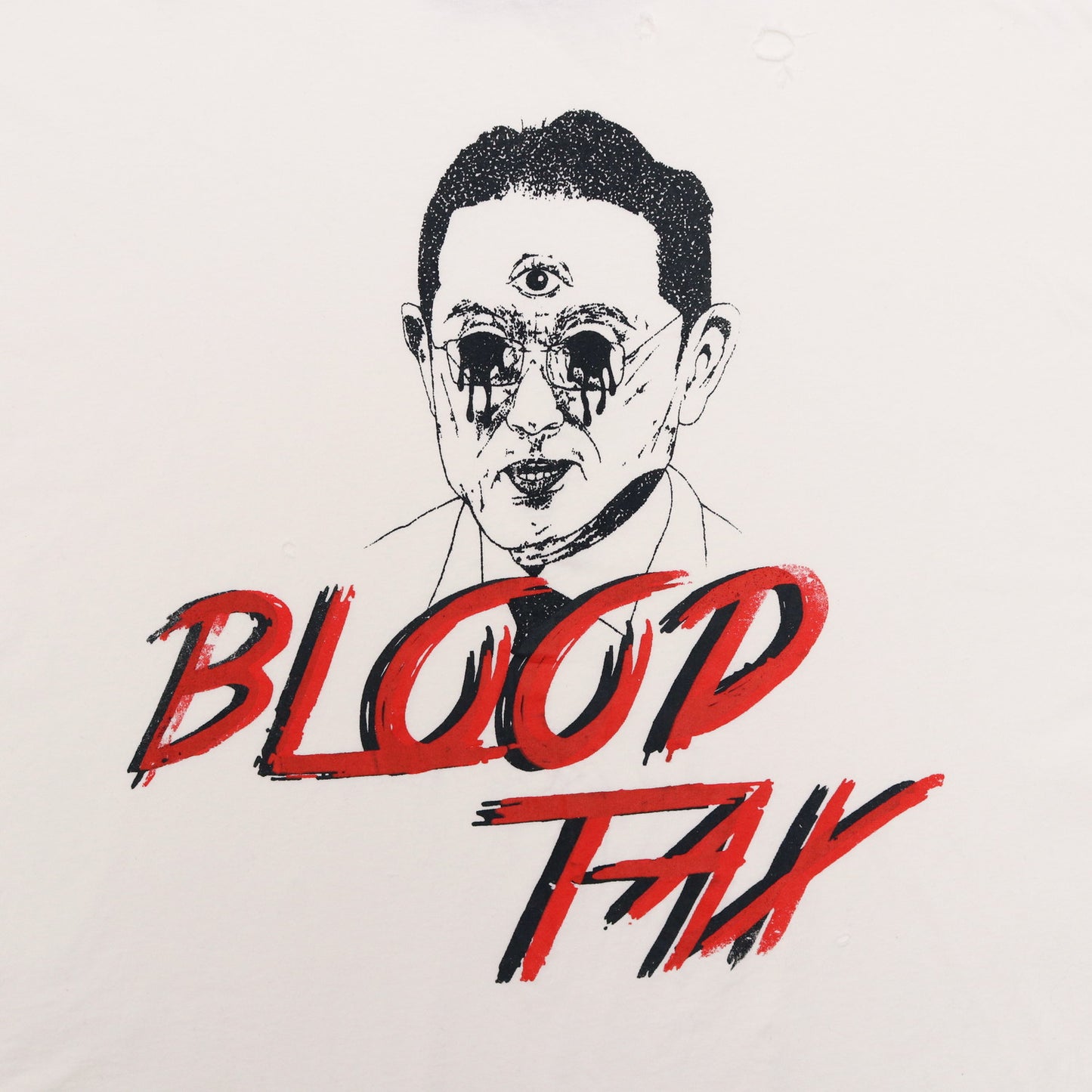 BLOOD TAX LONGSLEEVE T/S #WHITE [TF-24SS-GERIRA-W]