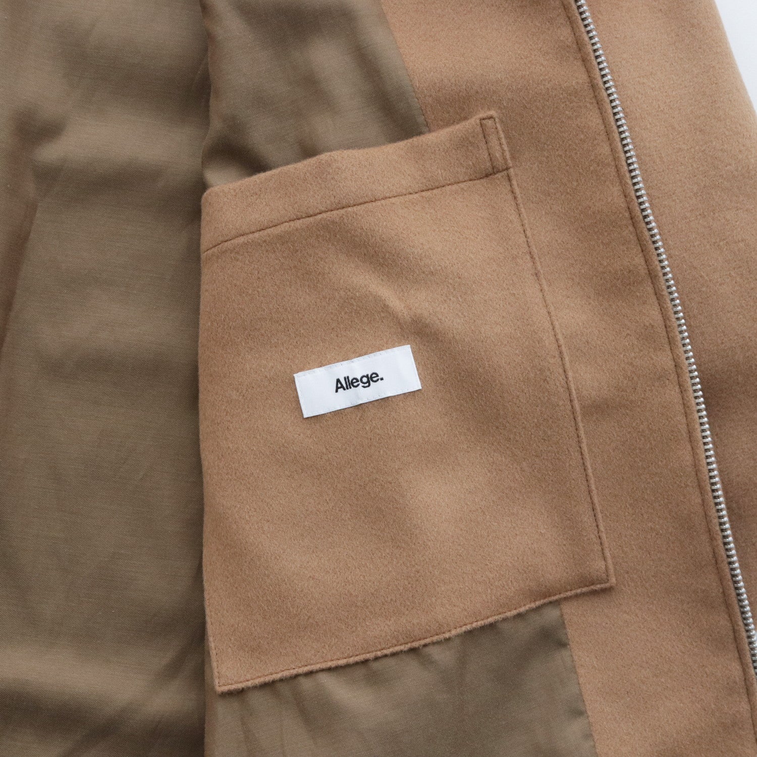 Wool Zip Blouson #camel [AL23W-BL03] - Allege（アレッジ）23aw 通販