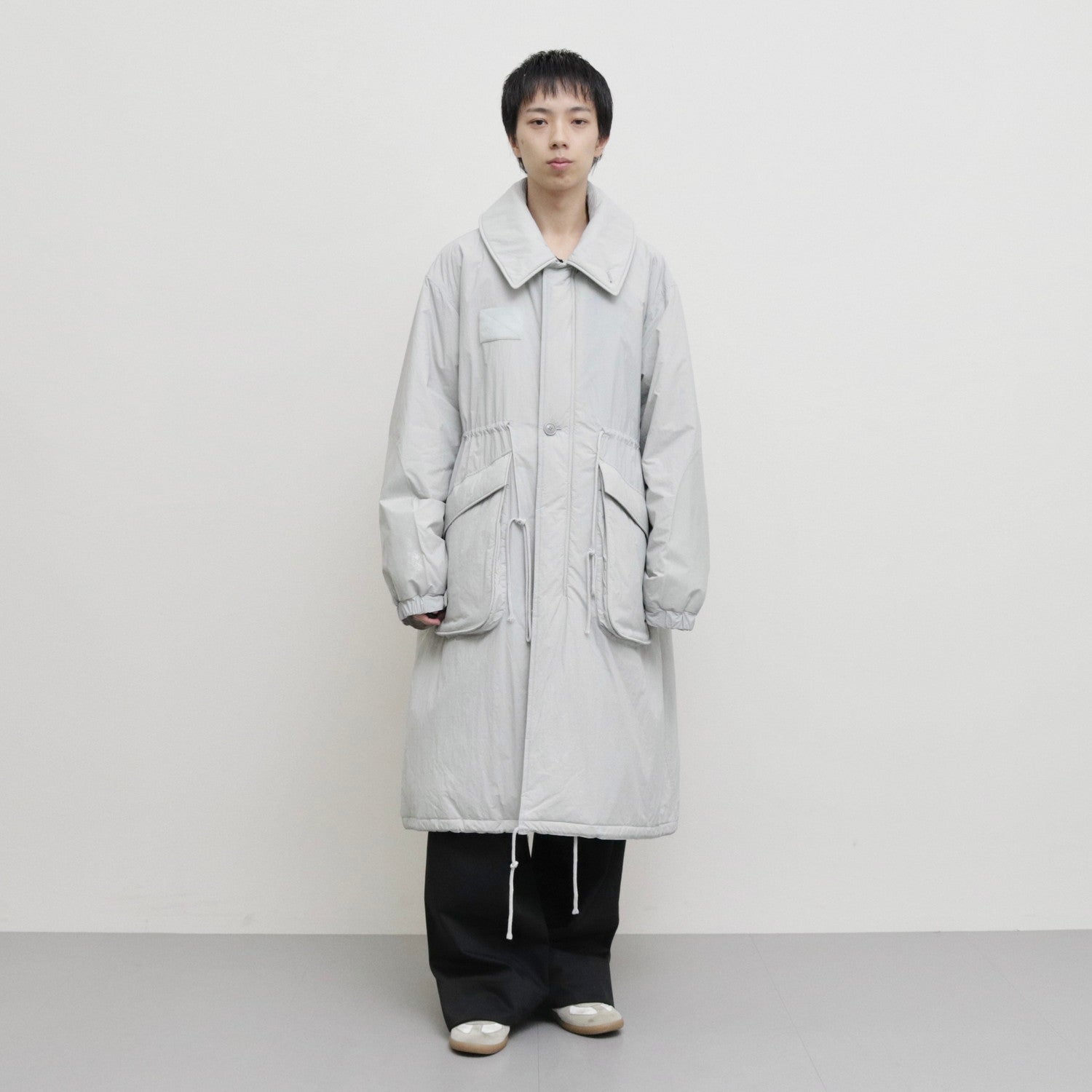 UGLY COLLAR SHELL COAT #LIGHT GREY [S23AW27CT-N] - SOSHIOTSUKI