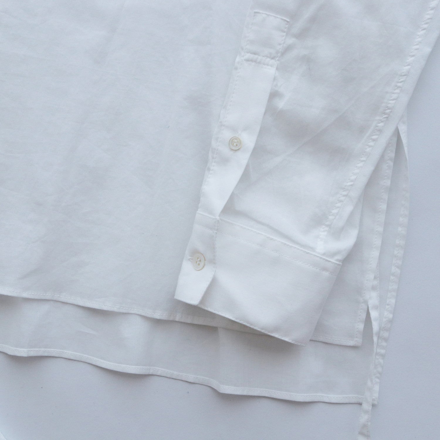 THE KIMONO BREASTED SHIRT #white [S24SS02SH-C]