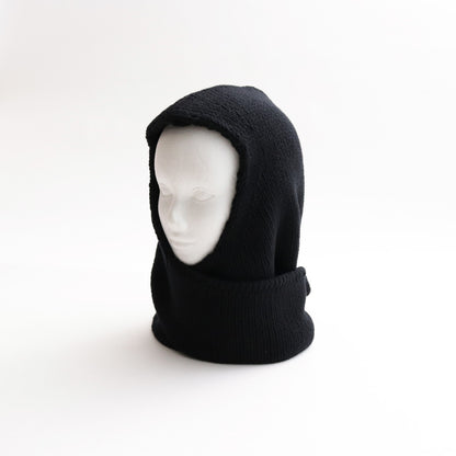 Knit Hoodie #Black [AL23W-FAC02]
