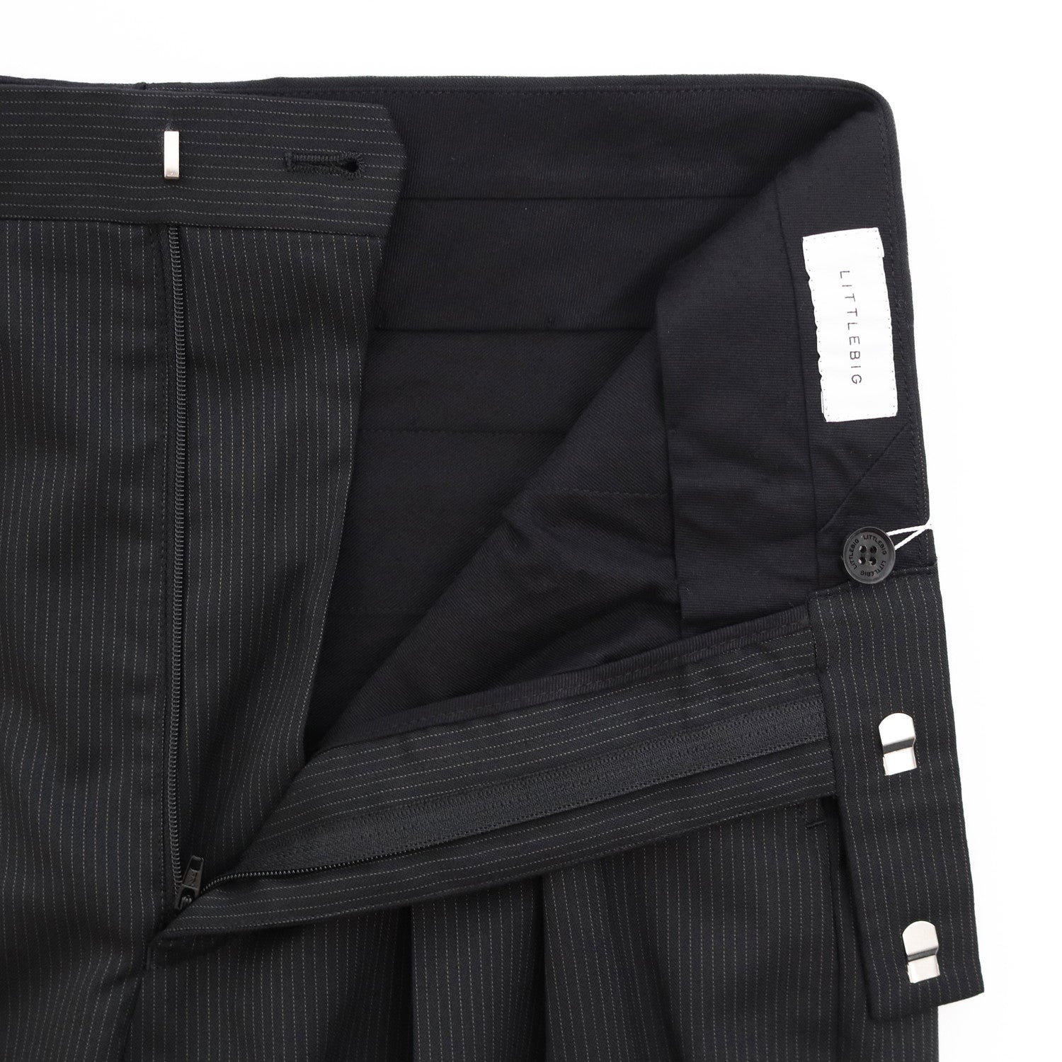 Stripe Trousers #Black [LB233-PT04] - LITTLEBIG（リトルビッグ