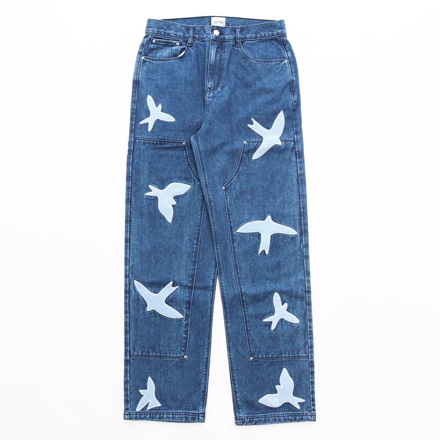 Parker Workwear Birds Pants #Washed Blue [AW23-005P]