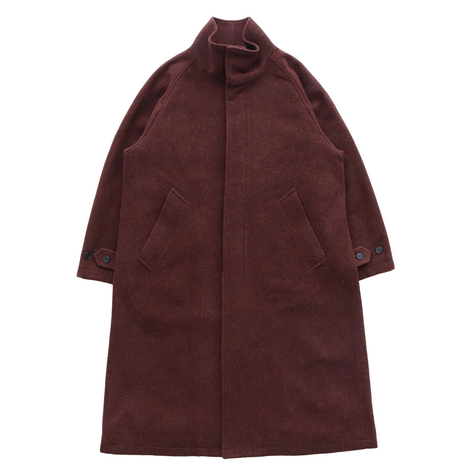 Stand Collar Long Coat #BROWN [AL23W-CO01] - Allege（アレッジ 