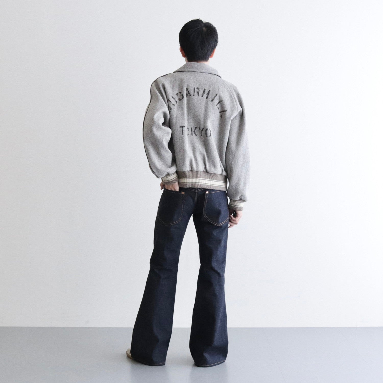 MELTON STADIUM JACKET #IVORY [23AWJK02] - SUGARHILL（シュガーヒル