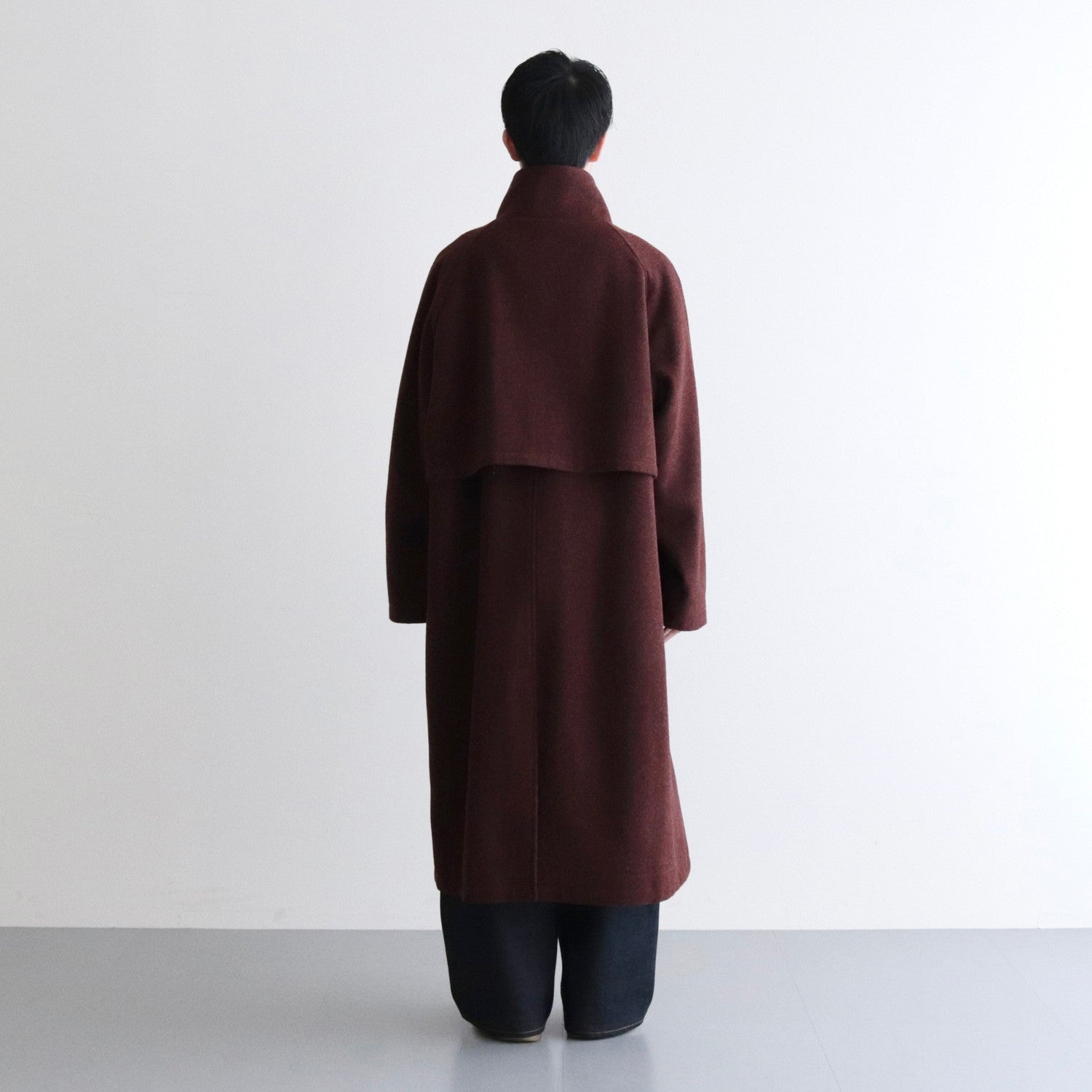 Stand Collar Long Coat #BROWN [AL23W-CO01] - Allege（アレッジ