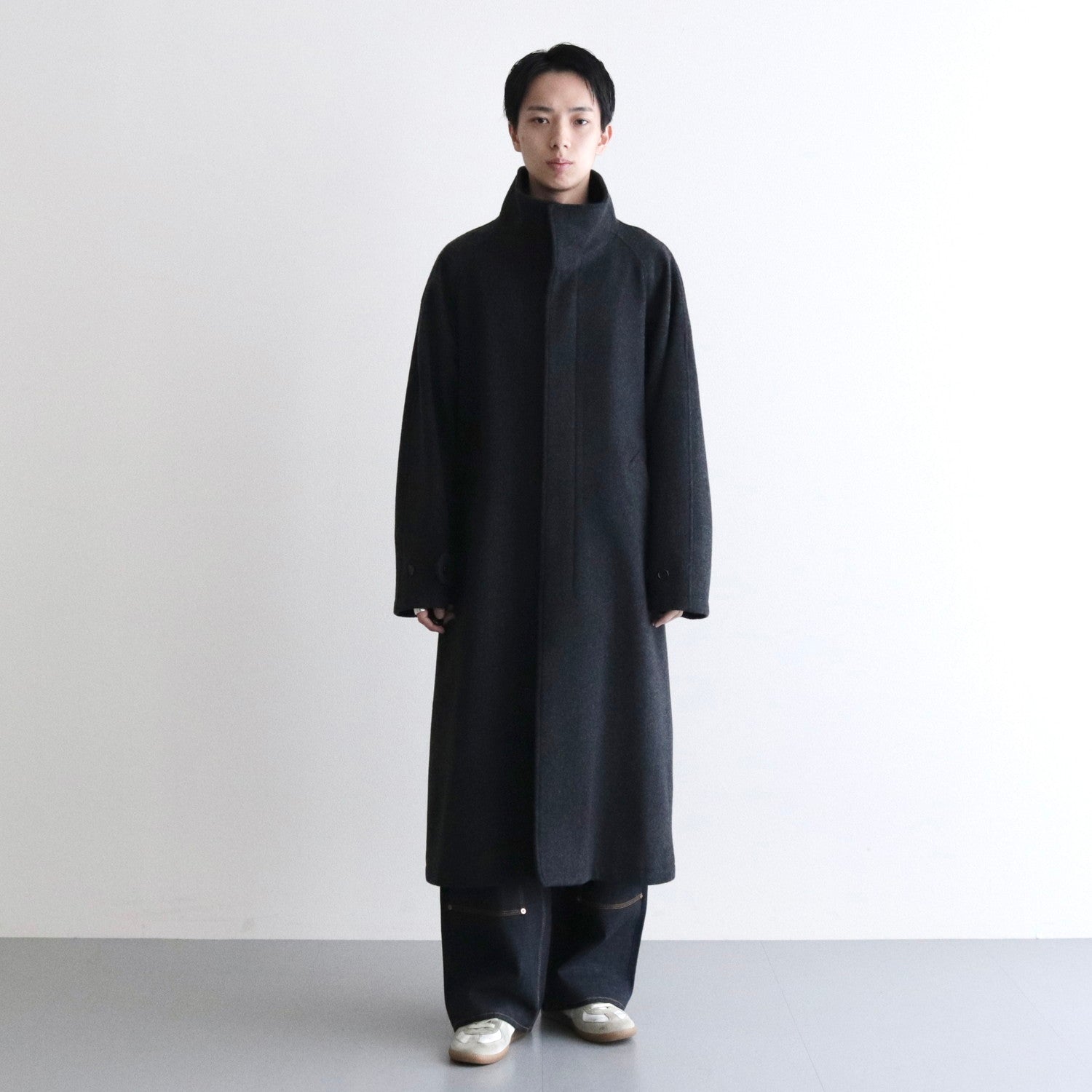 Stand Collar Long Coat #GRAY [AL23W-CO01] - Allege（アレッジ）23aw