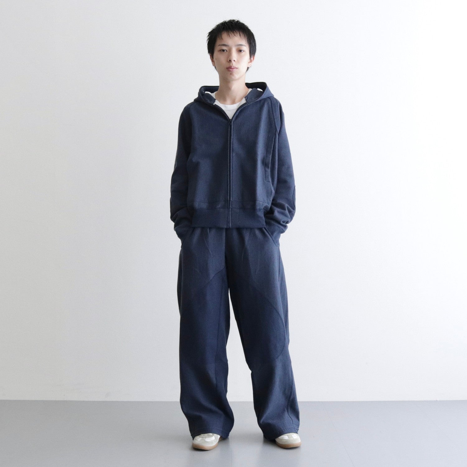 SOLID HOODIE #Navy [23AW-SOLID HOODIE] - JIAN YE（ジェンイェ）23aw