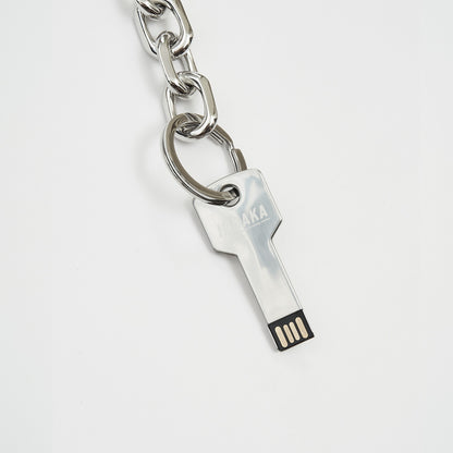 USB KEY CHAIN #SILVER [HDK24S-MAC02]