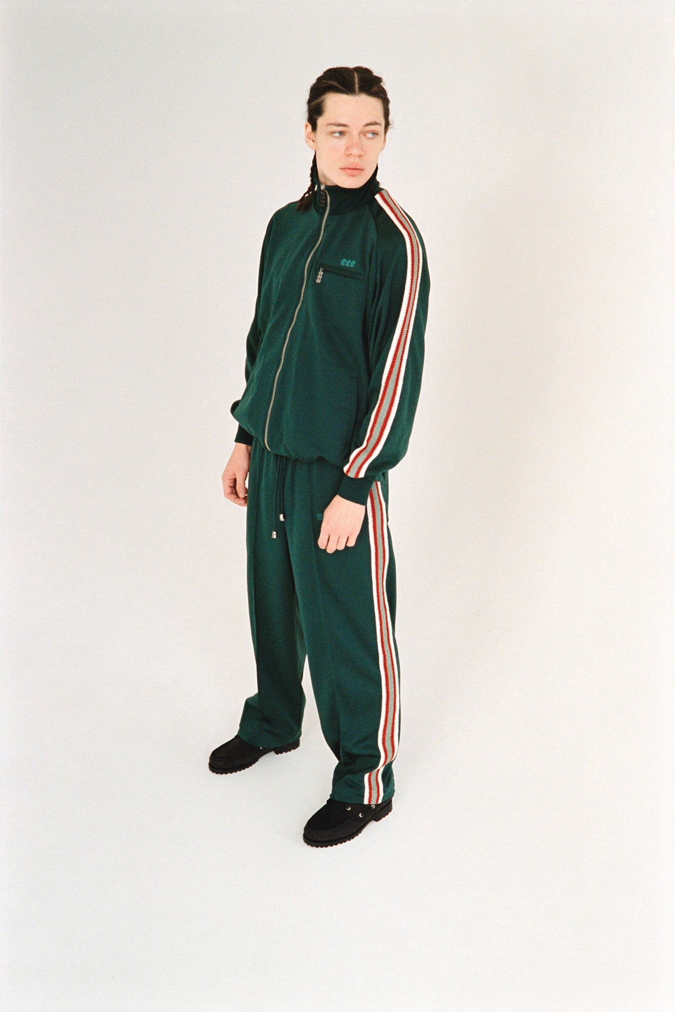 Track suit wide pants #GREEN [TTT-2023AW-PT10] - TTT MSW（ティー