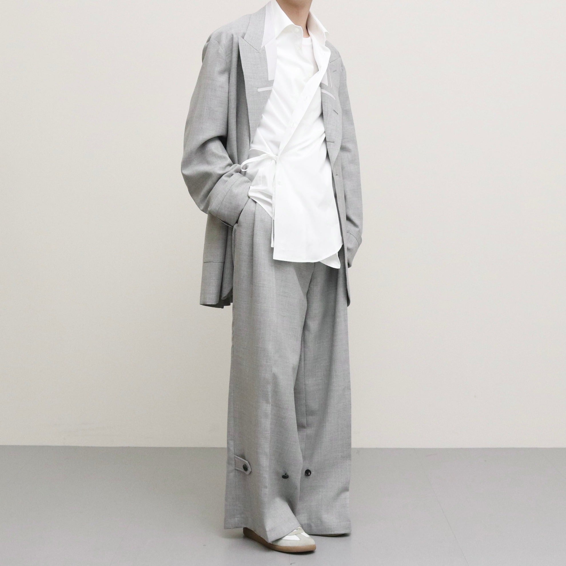 INSIDE LAPEL JACKET #LIGHT GRAY [S23SS08JKT-W] - SOSHIOTSUKI（ソウシオオツキ）23ss  通販 – scilla