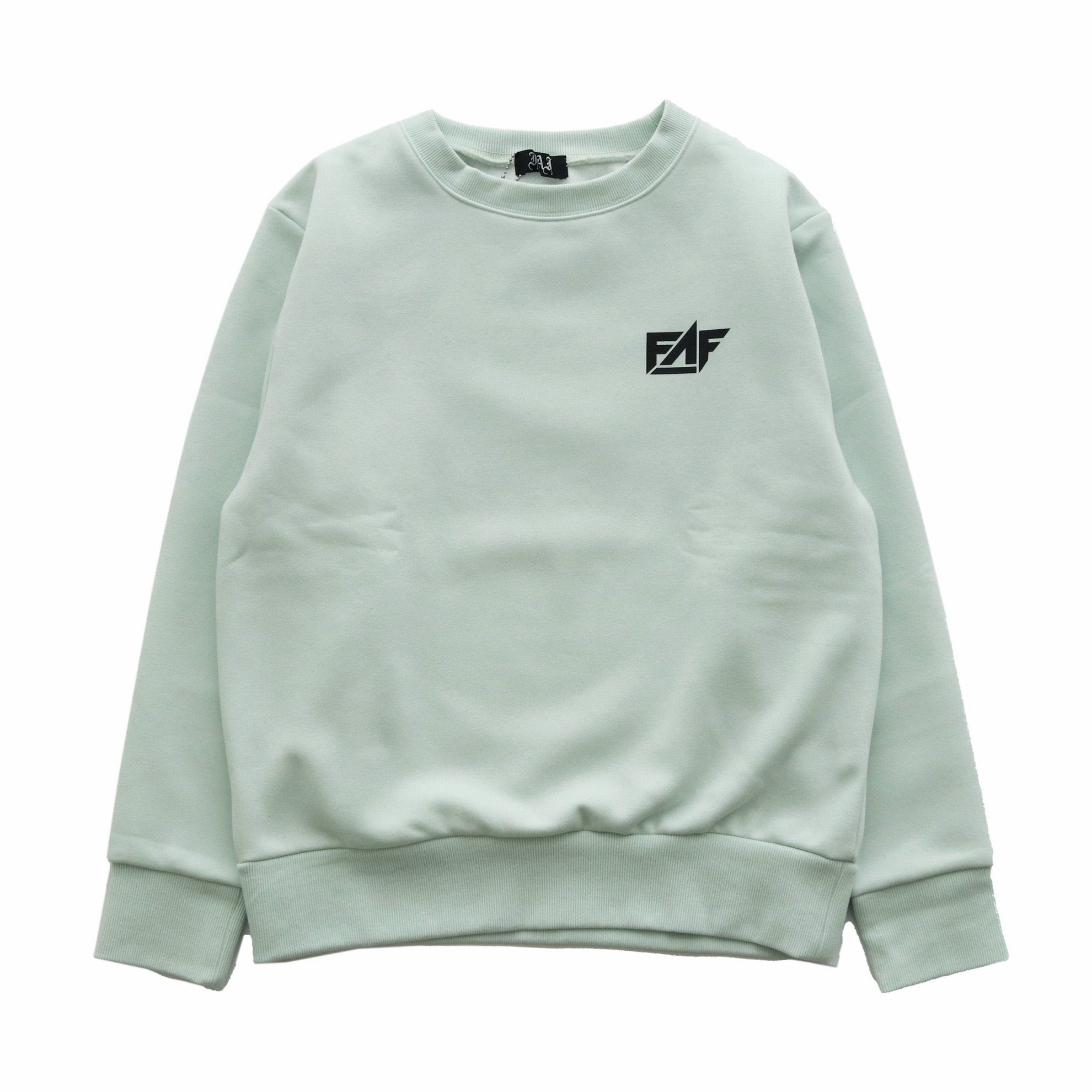 KEEF LOGO CREWNECK SWEAT #LIGHT GREEN [FAFSS23-0037] - FAF(FAKE AS