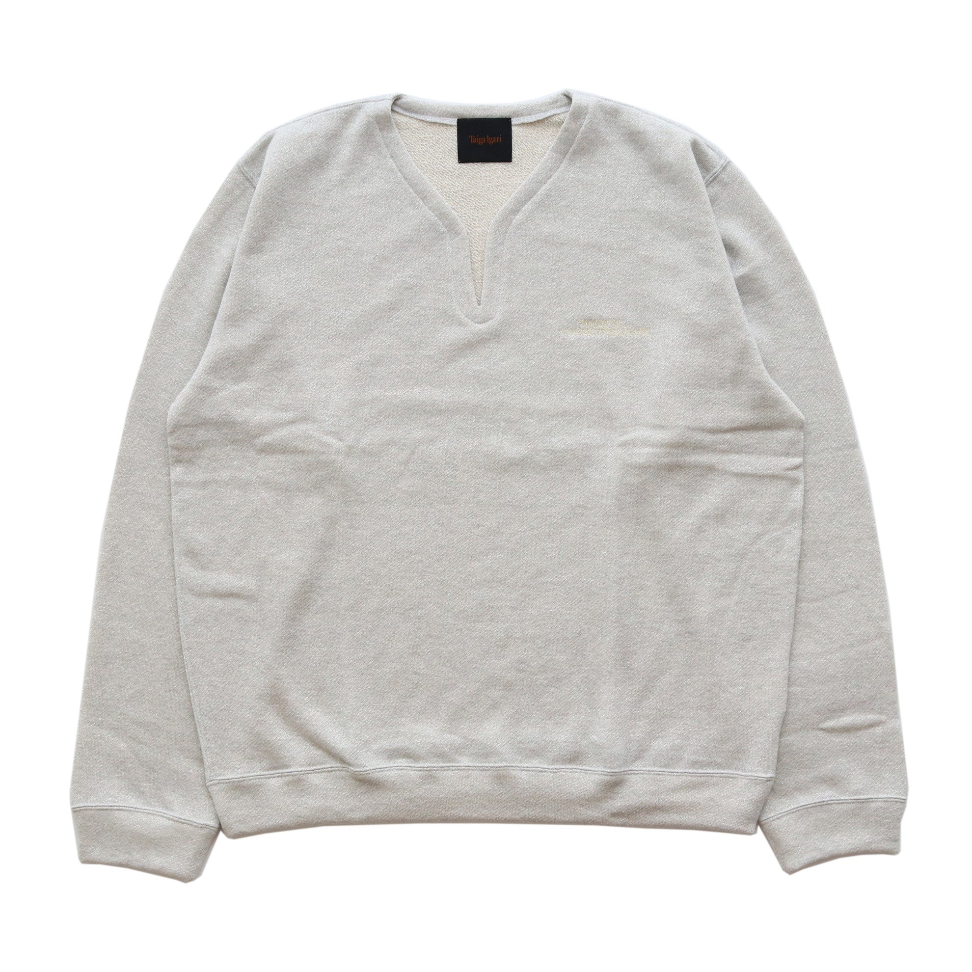 PIXIE DUST SWEAT SHIRT #LIGHT GREY×SILVER [TI055017] - Taiga Igari