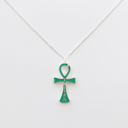 ANKH NECKLACE #GREEN [13428029]