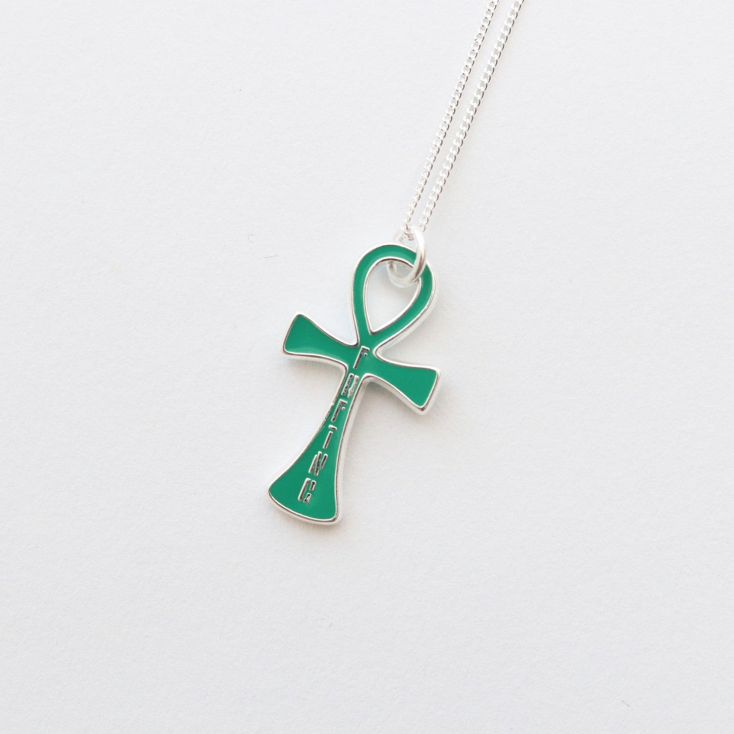 ANKH NECKLACE #GREEN [13428029]
