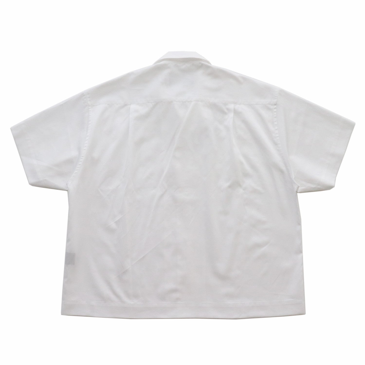 NECKLESS ATTACHED OPEN COLLAR SHIRTS #WHITE [231-01-0103] - YUKI