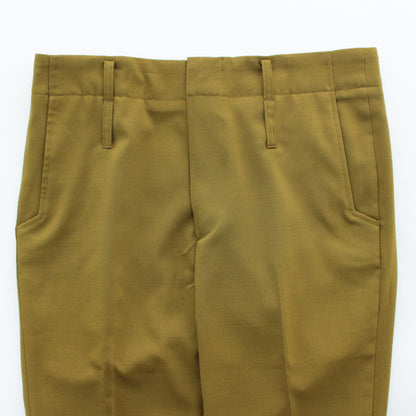 FLARED SLIM TROUSERS #YELLOW [231-01-0204]