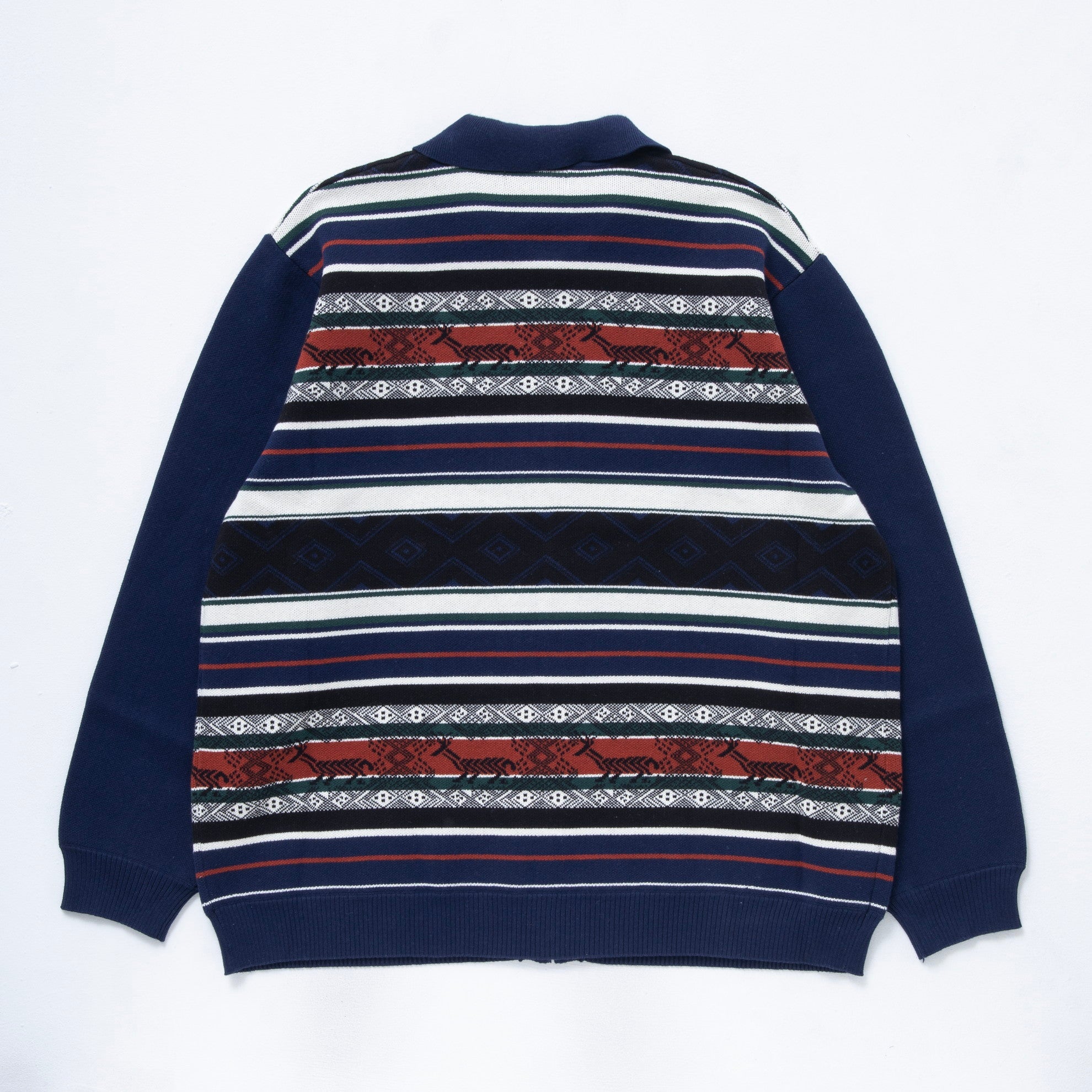 NORDIC ZIP UP CARDIGAN #NAVY [TTT-2023AW-KT09] - TTT MSW（ティー